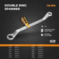 Kunci Double Ring Double Ring Spanner (Kunci Pas Ring Ganda) TOLSEN 15871-15876 8 X 9 MM