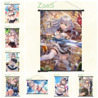 Shirogane Noel Vtuber Hololive Decoration Picture Mural Anime Scroll Painting Cartoon Comics Poster Canvas Wallpaper Prints Gift