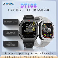 ZORDAI DT108 Smart Watch Sport 1.96 inch GPS Trajectory Anti-impact Dust Anti-crack Smartwatch Heart Rate ECG for Men Women Lady