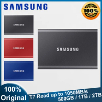 Samsung T7 portable SSD 1TB 2TB 4TB External Solid State Drives disco duro externo Type-C USB3.2Gen2