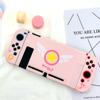 2021 New Pink Protective Case For NintendoSwitch Full Controller Shell Hard Cover NS Game Case For Nintendos Switch Fit Docking