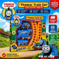 Mainan Kereta Api Thomas And Friends Anak Railway Set B/O Premium Toys dengan Asap Lampu Suara Thoma