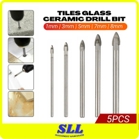 RELYTOOLS 5PCS Tiles Glass Ceramic Drill Bit Set Tile Ceramic Glass Marmar Kaca Tebuk