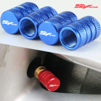 Motorcycle Accessories CNC Tire Valve Air Port Stem Cover Caps For Suzuki SV650 / S SV650S All Years