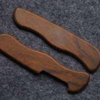 Hand Made Desert IronWood Scales with Side Cut-Out for 111 mm Swiss Army Knife