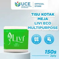 Tissue Kotak Meja LIVI Eco Multipurpose isi 150 lembar (2ply)