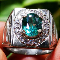 Batu permata natural Green topaz asli
