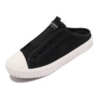 Skechers 休閒鞋 Street Trax 女鞋 黑 白 帆布 穆勒鞋 【ACS】 155386BLK