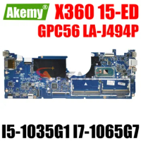 For HP Envy X360 15-ED 15M-ED Laptop Motherboard LA-J494P With I5-1035G1 I7-1065G7 CPU DDR4 Mainboard L93870-601 L93868-601