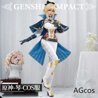 AGCOS Presale Genshin Impact Jean Gunnhildr Cosplay Costume Woman Sexy Jumpsuits Halloween Outfits Game Jean Cosplay Clothes