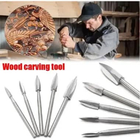 5pcs Mata Bor Ukir Kayu 5pcs Set Mata Bor Ukir Kayu Alat Wood Carving Drill Bit Milling Cutter