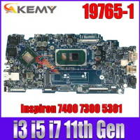 19765-1 For DELL Inspiron 7400 7300 5301 Laptop Motherboard With i3 i5 i7 11th Gen CPU 8GB/16GB RAM MX350 100% Fully tested