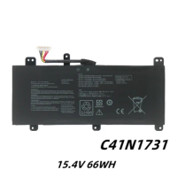 C41N1731 15.4V 66WH Laptop Battery For ASUS ROG Strix G17 G712 G731 SCAR 17 G732 Gl704 GL504GM GL504GW GL504GS G515GW G515GV
