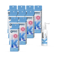 【QRIOUS 奇瑞斯】紫錐菊KK刻舒口腔噴霧 30ml-水蜜桃風味10入(兒童成人適用/紫錐花/即刻舒緩/口腔防禦)