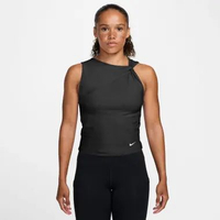 NIKE Women One Dri-Fit Tank Top Capsule Pakaian Fitness Wanita [IB9163-010] A/XL Black/White