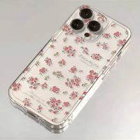 Pink Aesthetic Clear Casing Untuk Infinix Smart 20 Note 60 Pro Tecno Camon 50 Pro Spark Go2 Go3 20 N