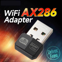 Penyesuai Rangkaian Wayarles USB WiFi 6, Untuk Komputer Riba, Komputer, dan PC Desktop, Kad Rangkaia