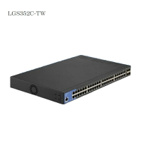 【最高現折268】Linksys 48埠/48埠GE+ 4埠10G SFP+/L2管理型 Gigabit 超高速乙太網路交換器/鐵殼/LGS352C-TW