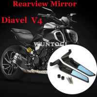 For Ducati Diavel V4 DIAVEL V4 2023 Motorcycle Rearview Mirror New Aluminum Rotable Small Wing Rearview Mirror Accessory