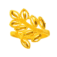 【元大珠寶】買一送一黃金戒指9999金枝玉葉(1.66錢正負5厘)