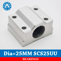 SCS25UU SC25UU Linear Bearing 25mm Linear Slide Block 25mm CNC Router linear slide For 25mm Linear S