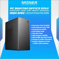 PC Rakitan Office Fullset I5 6600 Ram DDR4 16GB NVME 512GB HDD 500GB PC Only NVME 128GB