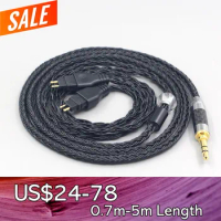 LN007728 16 Core Black OCC Earphone Cable For Sennheiser HD580 HD600 HD650 HDxxx HD660S HD58x HD6xx Headphone