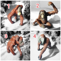 Figure Patung Pajangan Mainan Miniatur Orangutan Orang Utan 7-11 cm - 1 Plastik Toy