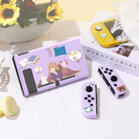Early Winter Milk Tea Protective Case for Switch Oled, Soft TPU Slim Cover for Nintendo Switch Console,NS Game Accessorie