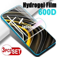 3PCS Screen Protector For XIAOMI Poco M3 Pro/M2 ProHydrogel Safety Film Not Glass Water Gel Film Xiomi PocoM3 M3Pro M2Pro HD