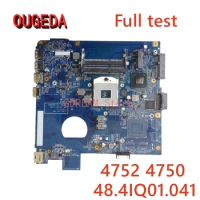 OUGEDA 48.4IQ01.041 MBV4201001 MBRPT01001 For ACER Aspire 4752 4750 4752G Notebook Mainboard HM65 DD