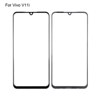 For Vivo V11i Front LCD Glass Lens touchscreen For Vivo V 11i Touch screen Panel Outer Screen Glass without flex