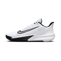 Nike Precision VII 男 白黑 運動 實戰 低筒 7代 包覆 緩震 訓練 籃球鞋 FN4322-101