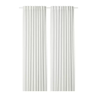 HILJA 窗簾 2件裝, 白色, 145x250 公分