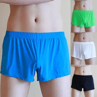 Boxer Underwear Durable Fine Seaming Boxer Brief Sweat Absorbing Men Underpants