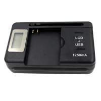Camera Battery Charger with LCD for Samsung SLB-10A WB1100F WB1101F WB1102F