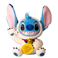 Urdu Disney Fukuheya Lucky Series-  12cm Plush Keyring (Maneki Neko Stitch)