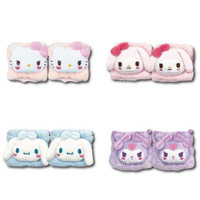 小禮堂 Sanrio 三麗鷗 絨毛吸水腕帶 (大臉 腮紅款) Kitty 美樂蒂 酷洛米 大耳狗