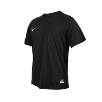 MIZUNO 男棒球練習短袖T恤-美津濃 吸濕速乾 運動 上衣 台灣製 12TC0L1109 黑白