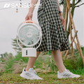 SANSUI 山水 SDF-0915 9吋美型移動智慧驅蚊循環充電式風扇 (礦灰白)