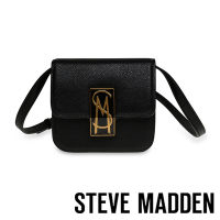 STEVE MADDEN-BAZURE 金飾皮革信封包-黑色
