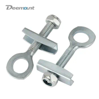 Deemount 2PCS Bike Chain Tightening Bolt Fixed Gear Bicycle 1 Speed Cycle Chain Tensioner Screw Adjust Bolts