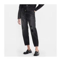 【LEVIS 官方旗艦】MADE IN JAPAN MIJ日本製 女 Barrel復古高腰繭型牛仔褲/及踝款 熱賣單品 A5889-0008