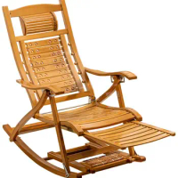 Rocking Chair Recliner For Lunch Break Folding Cane Chair For Adults And The Elderly Free And Easy Bamboo Chair Back For Family