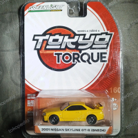greenlight Nissan skyline R34 GT-R special color kuning TOKYO TORQUE