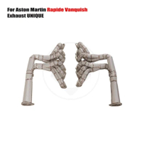 UNIQUE manifold downpipe For Aston Martin Rapide VanquishEqual Length SS304 exhaust manifold With insulator