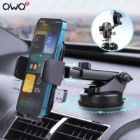 Sucker Adjustable Car Phone Holder For iPhone 15 13 12 14 Pro Max Cases Xiaomi Samsung Huawei GPS Mount Phone Stand Accessories