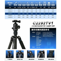 BENRO 百諾 C2292TV1 旅遊天使V系列反折碳纖維三腳架套組 送原廠腳架袋 勝興公司貨 ◎相機專家◎