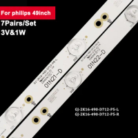 7Pairs 3V Led TV Backlight Bar Strip For Philips 49inch 49AEL2-L KD-49X6000D 49PUS6401 49PUH6101 49PUS6561 49PUS6501 49PUS6561