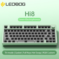 AULA LEOBOG Hi8 75% Customized Keyboard 80 Keys Tri-mode Type-c/2.4G/Bluetooth Hot Swap RGB Effect M